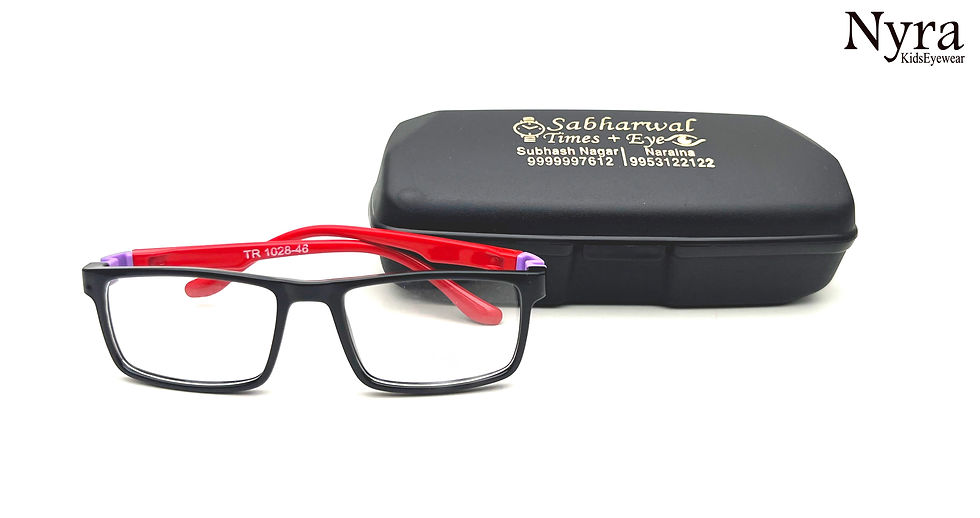 Thumbnail: Nyra  Kids Spectacle Full Flexible  Frame  Red -Black FNNVS3249