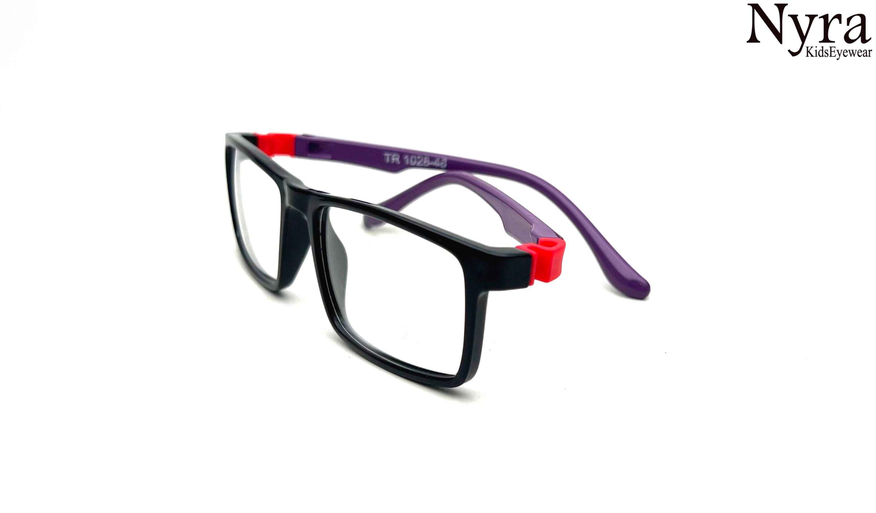 Nyra  Kids Spectacle Full Flexible  Frame  Purple -Black FNNVS3250
