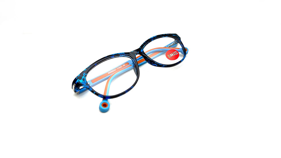 Thumbnail: FashioNext Kids Spectacle  Frame Black-Yellow Cat Eye