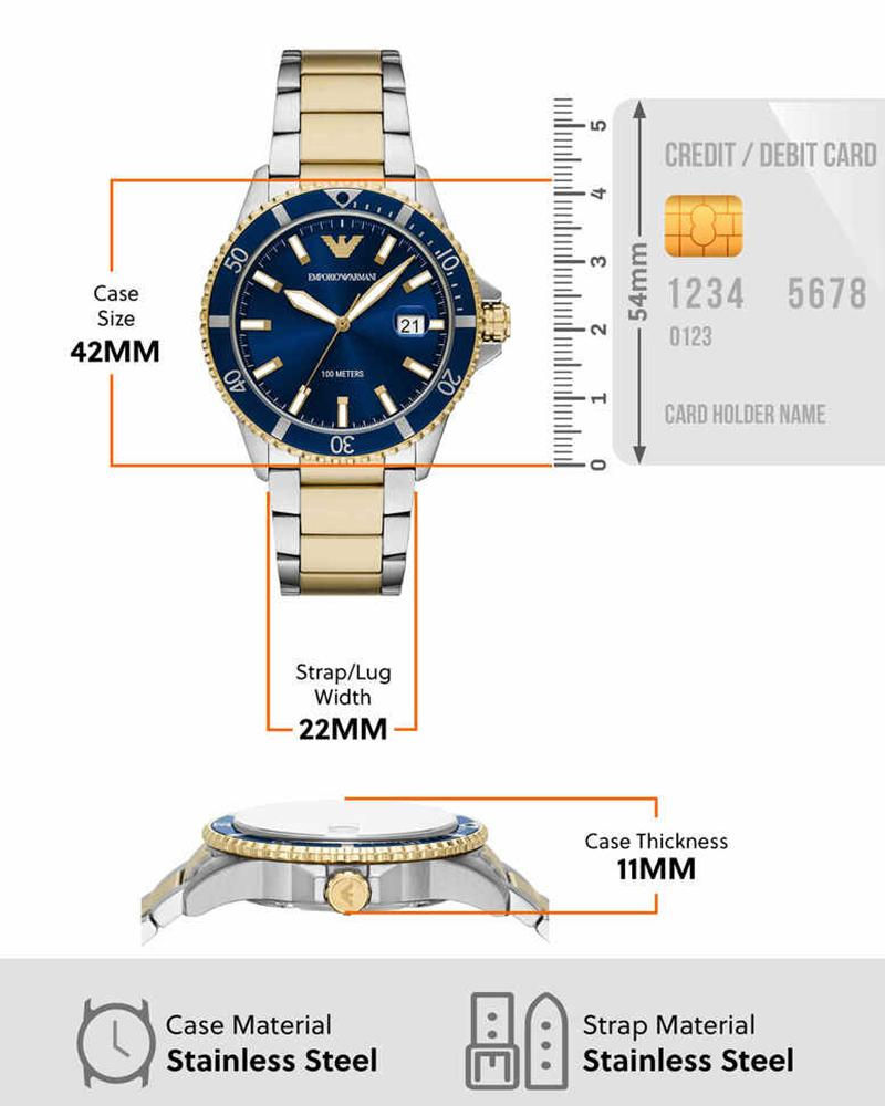 Thumbnail: Emporio Armani World Explorer Men Dial & Straps Analogue Watch AR11682