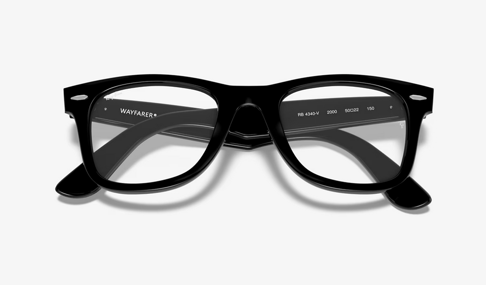 Thumbnail: RAY BAN Wayfarer RB4340V Eyeglasses with Black Frame