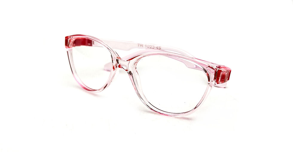 Thumbnail: FashioNext Kids Spectacle  Frame Pink In Cat Eye FNNVS345