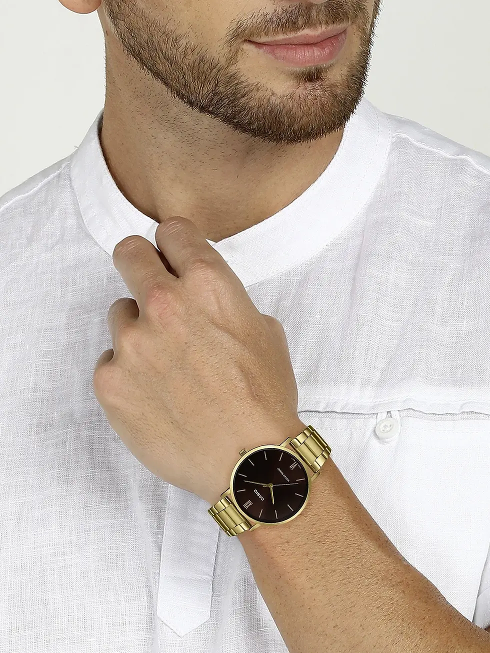 Thumbnail: CASIO Enticer Analog Watch  - For Men A1779 (MTP-VT01G-5BUDF)