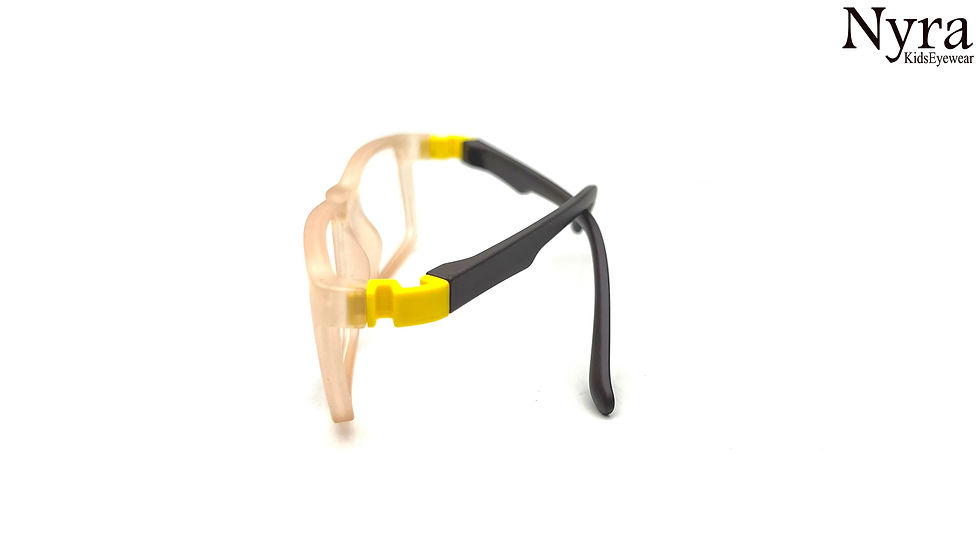Thumbnail: Nyra Full Flexible  Orange Transparent Kids Eye Frame FNNVS3253