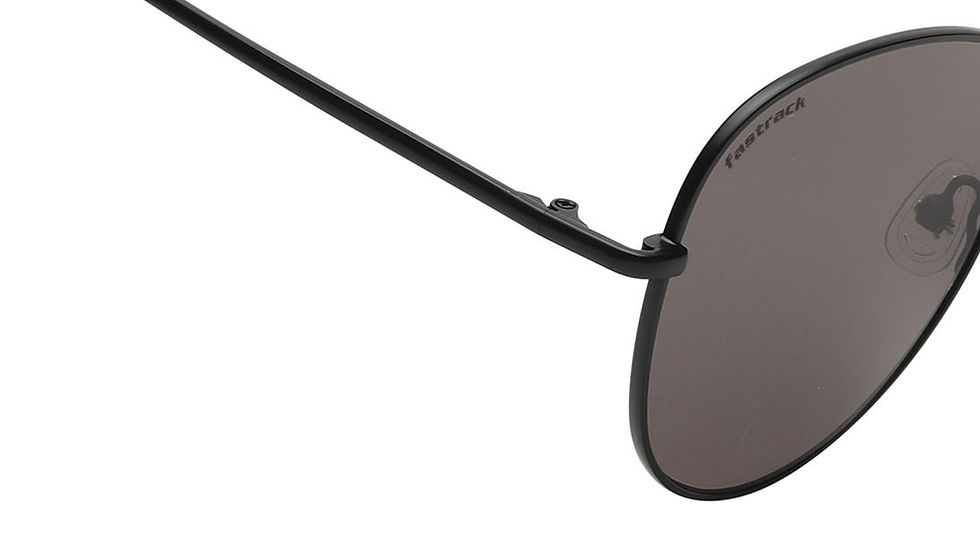 Thumbnail: Fastrack Black Round Rimmed Sunglasses (M255BK1V)