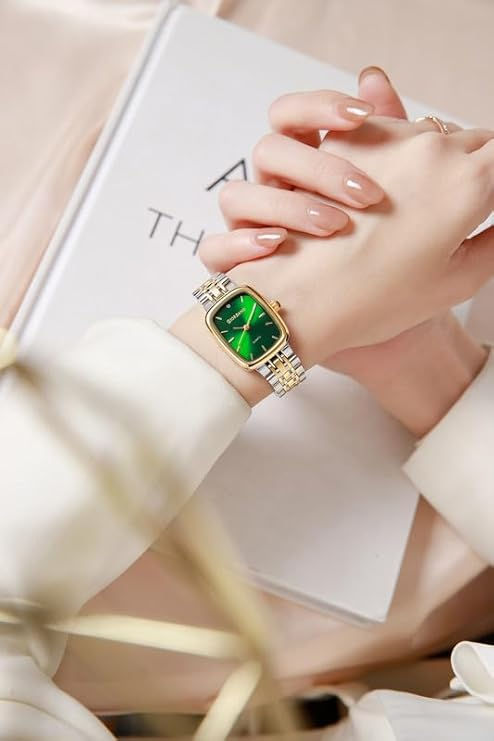 Thumbnail: Giordano Analog Quartz Watch for Women with Rectangular Dial  GZ-60150