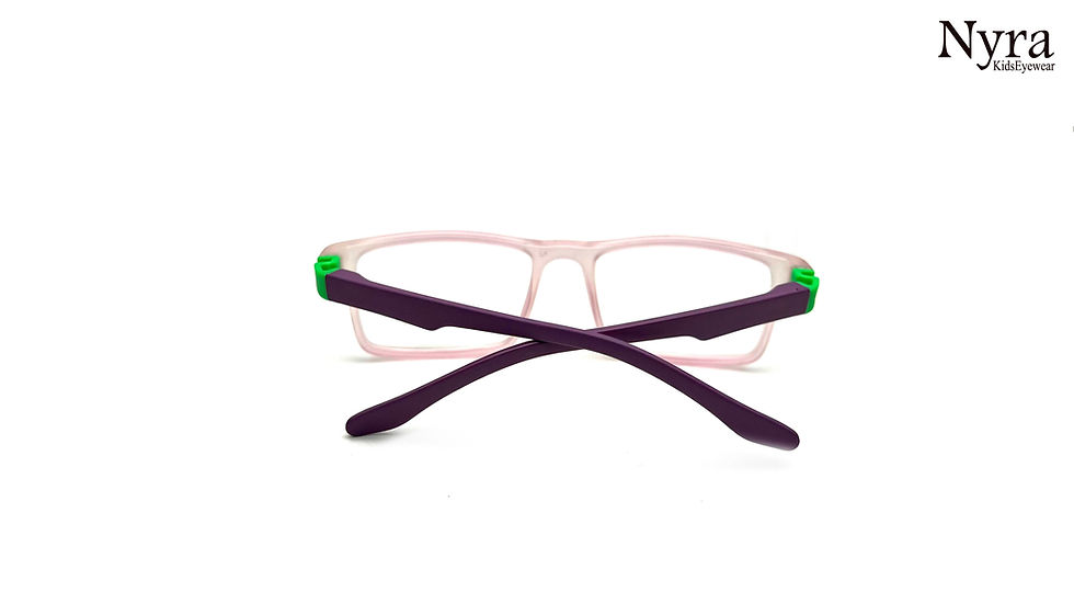 Thumbnail: Nyra Full Flexible  Pink Transparent Kids Eye Frame FNNVS3257