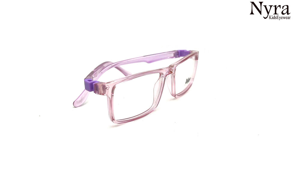 Thumbnail: Nyra  Kids  Full Flexible  Frame in Purple Transparent FNNVS3252
