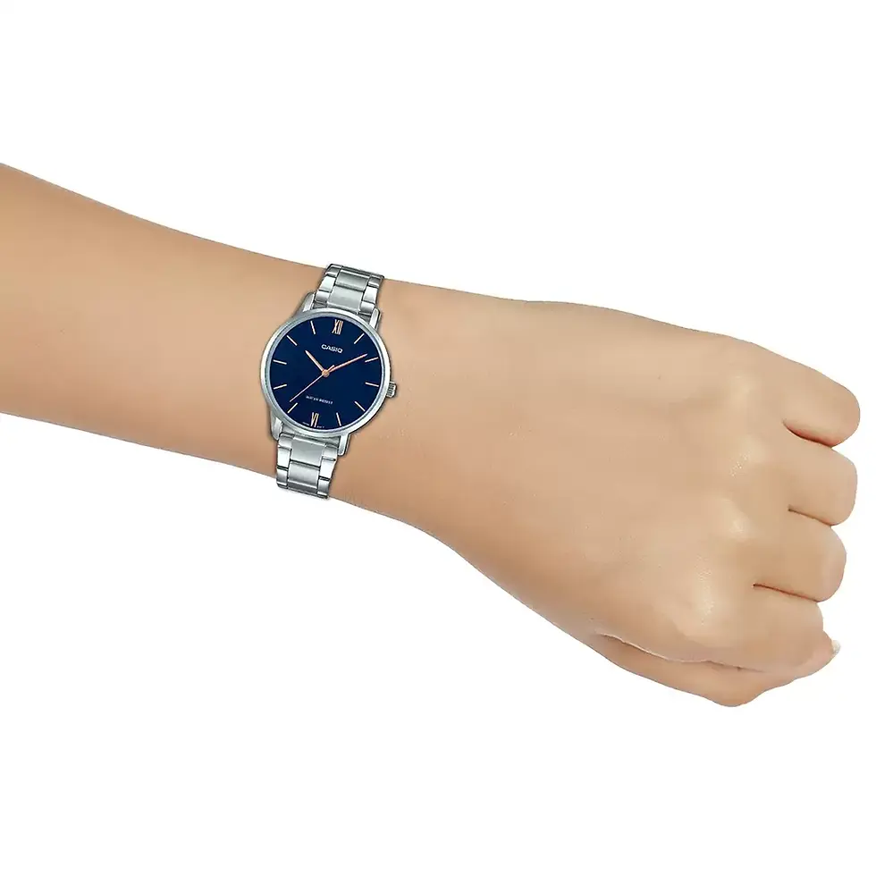 Thumbnail: ENTICER LADIES LTP-VT01D-2BUDF - A1623 Silver Analog - Women's Watch