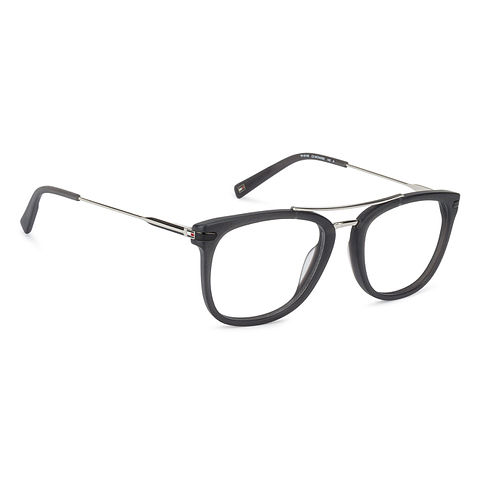 Thumbnail: Tommy Hilfiger Matte Silver Grey Full Rim Wayfarer TH6149