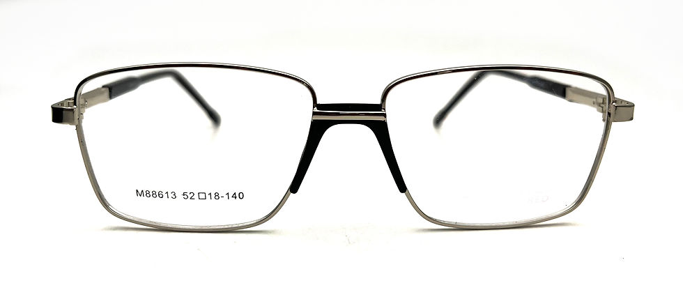 Thumbnail: FashioNext Unisex  Spectacle Frame Silver/ Metal Material (FNNVS296)