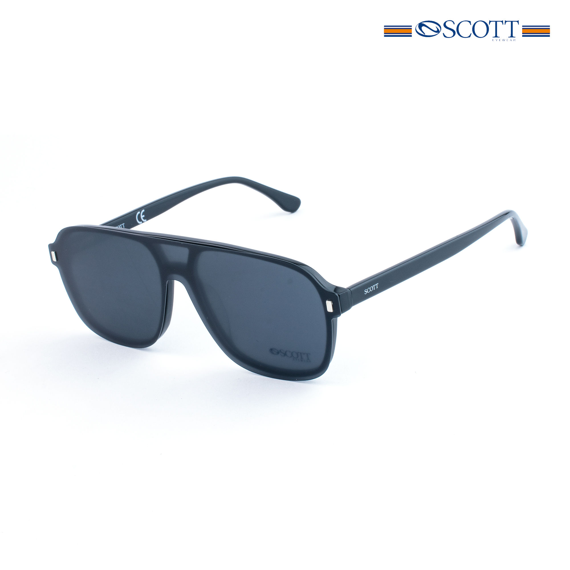 Scott  Clip On C2 Unisex Sunglass + Spectacle