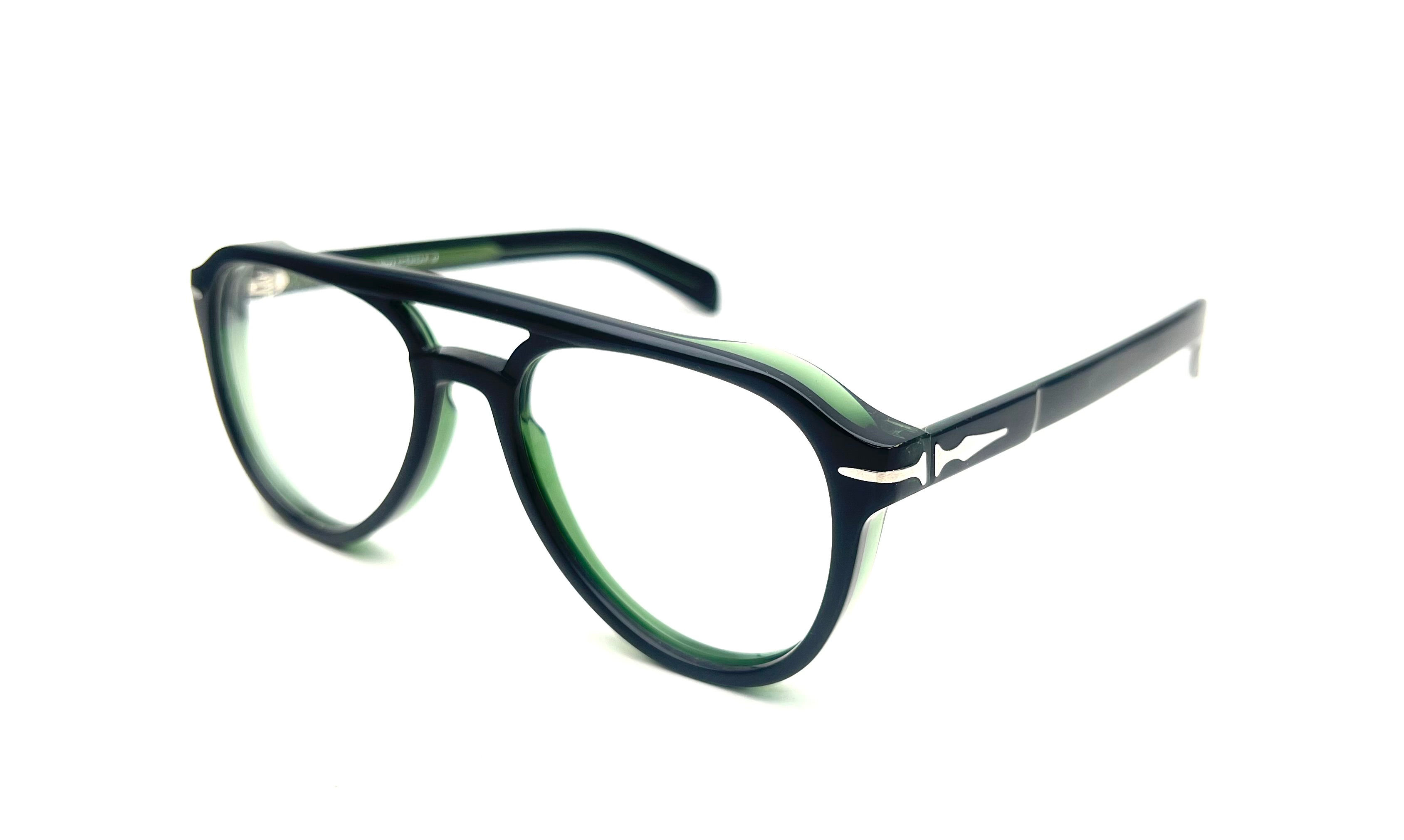 FASHIONEXT Broad Green-Black Eye Wear Frame FNLF3316