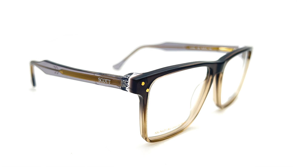 Thumbnail: Scott  Square Transparent  Broad Spectacle Frame in Brown