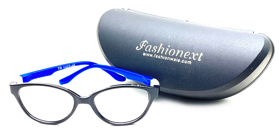 Thumbnail: FashioNext Kids Spectacle  Frame Blue In Cat Eye FNNVS345