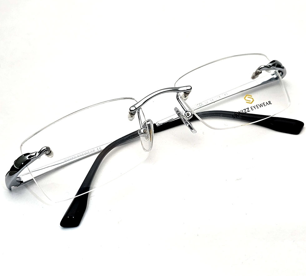 Thumbnail: FASHIONEXT Rimless Most Luxurious  Spectacle in Grey  (FRSMBCH02)