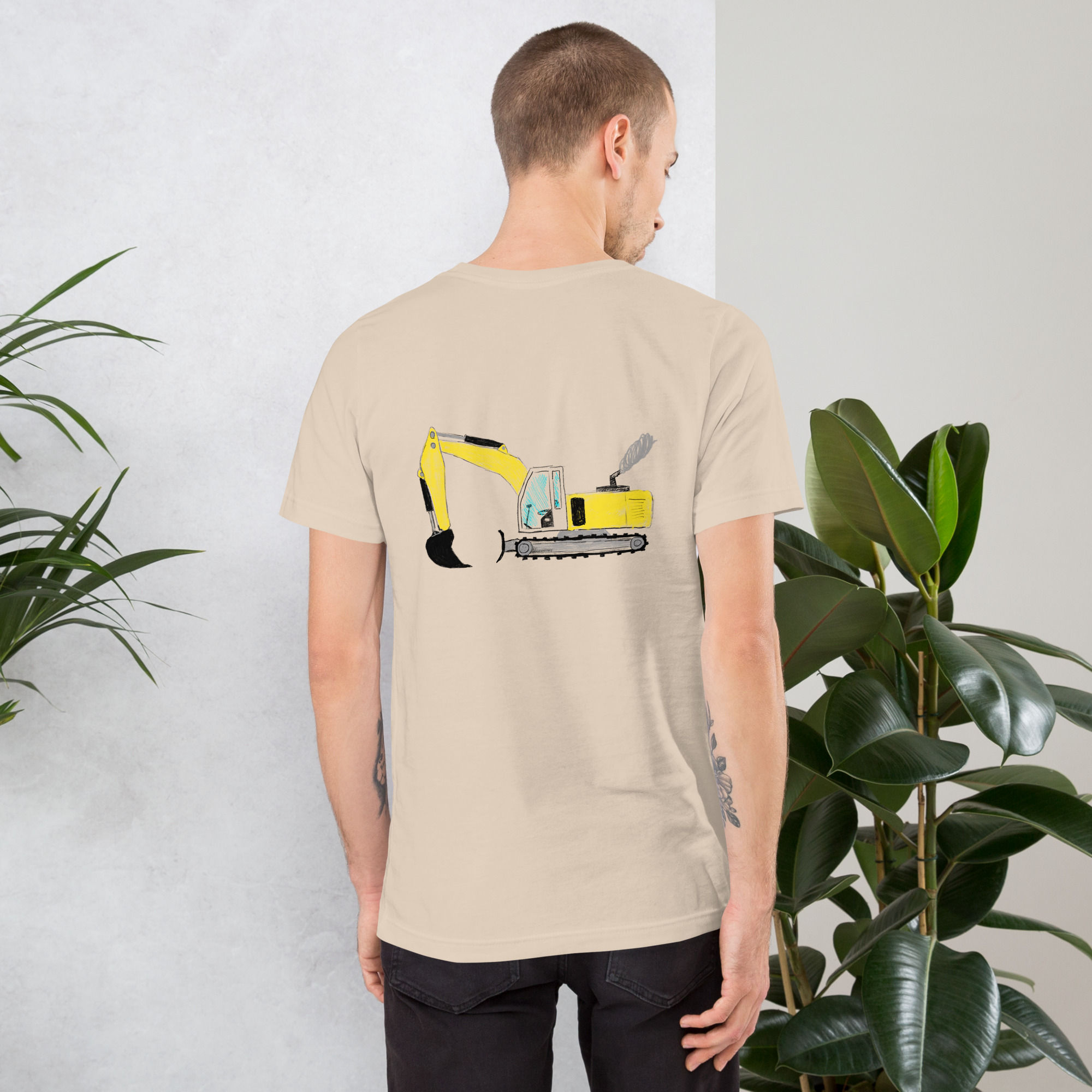 Baggerliebe backprint luftiges Shirt