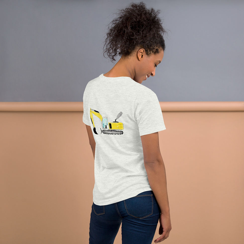 Miniaturbild: Baggerliebe backprint light cotton Shirt