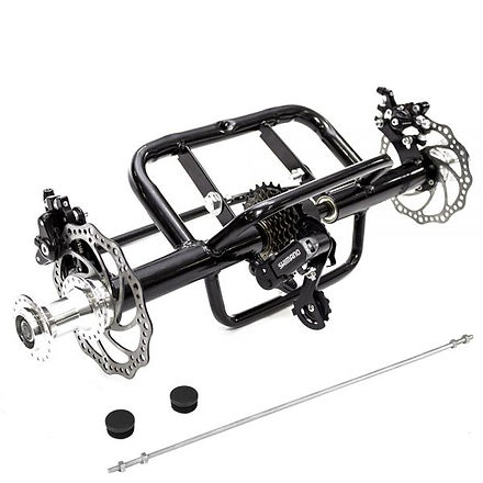 3 wheel bicycle conversion axle kit Tricycle Conversion Kit 7 speed and disc brake
