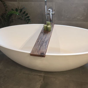 Bad Accessoire Badewanne Ablage aus Bootssteg Eiche