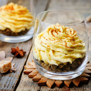 Spicy Pumpkin-Cheesecake Mousse In A Glass