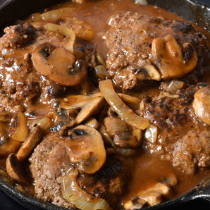 Mama’s Salisbury Steak with Mushroom Gravy