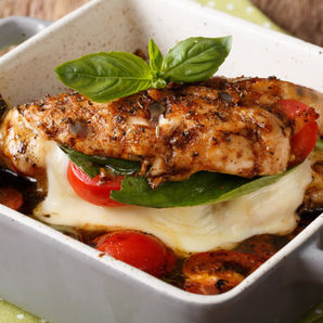 Caprese Stuffed Boneless Chicken