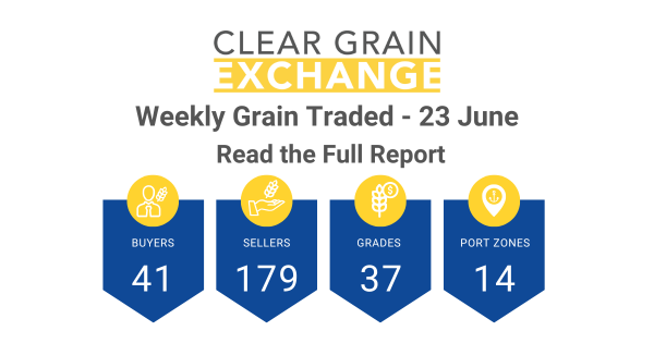 Weekly Grain Traded CGX - 23 June