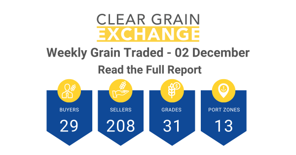 Weekly Grain Traded CGX - 02 December