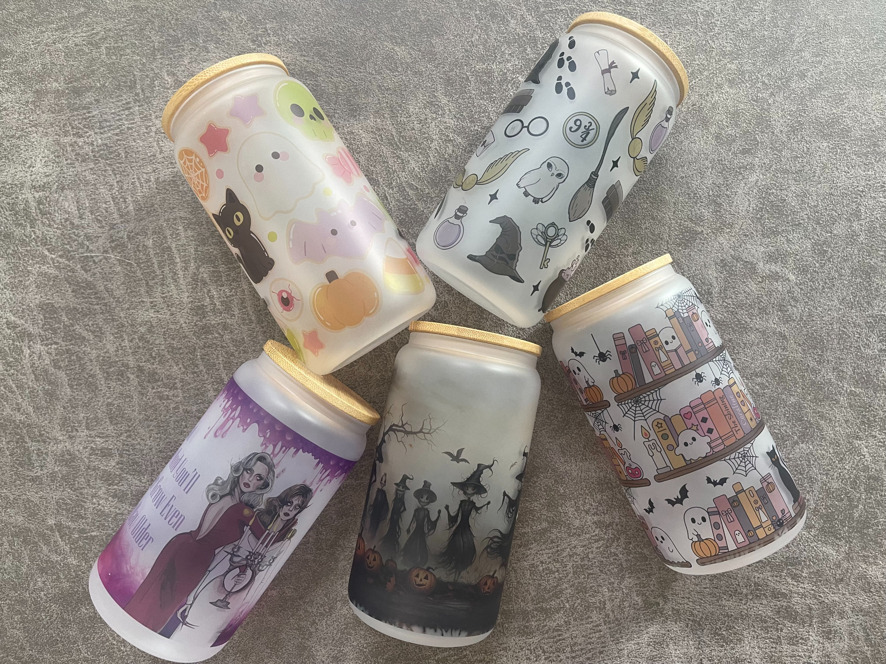 Halloween Themed 16oz Libbey Glasses