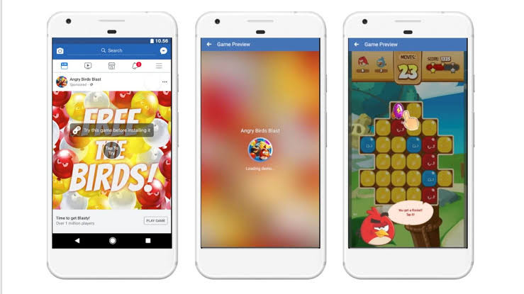 angry birds, social media, facebook, playable ads, digital marketing, 2020