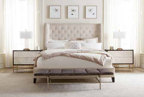 white and cream bedroom design