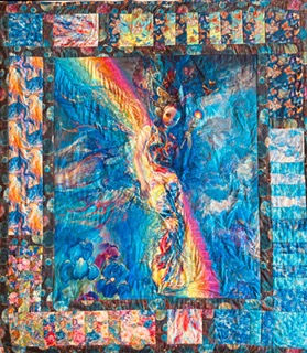 Josephine Wall - Ray of Hope custom queen quilt