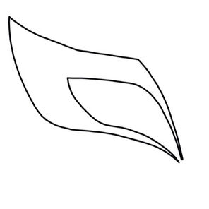 Modern Flower Petal by Alfonsina Uriburu