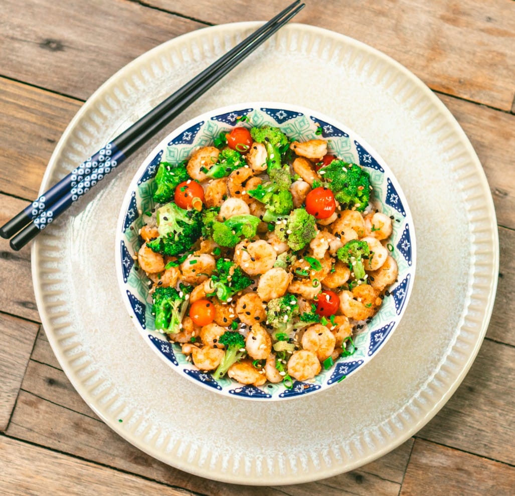 Arranged Food and Objects