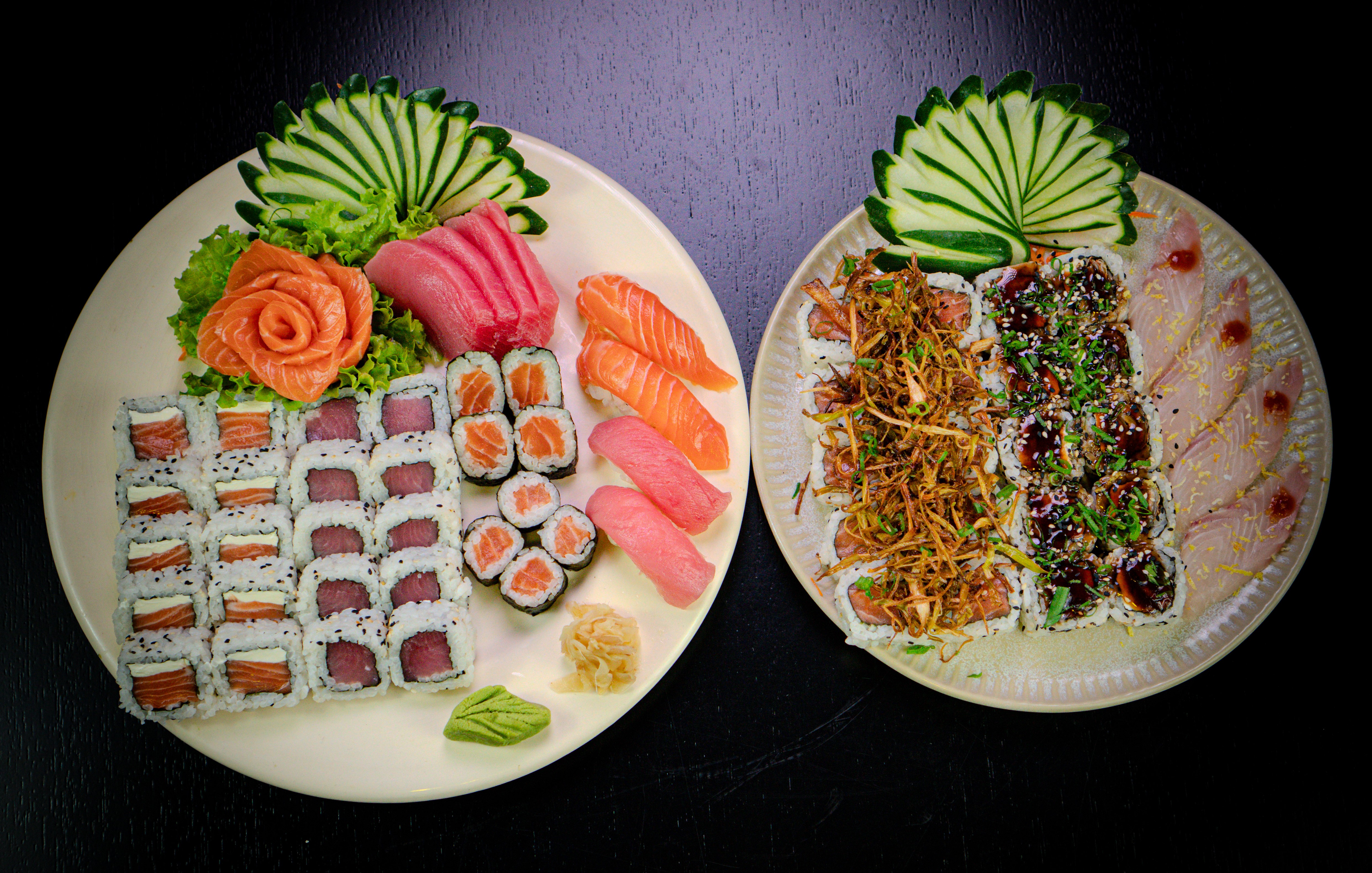 Arranged Food and Objects