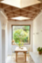 Light-filled room with large window