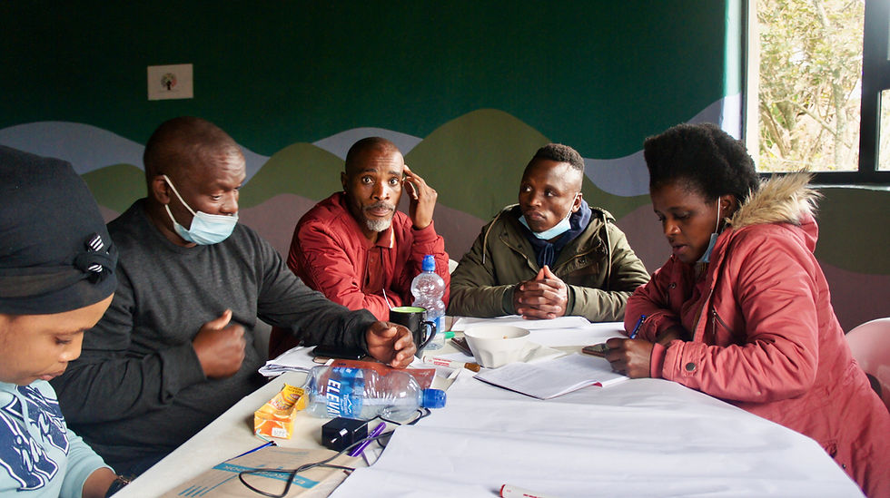 Community members from surrounding villages participating in our annual Human Rights Workshop
