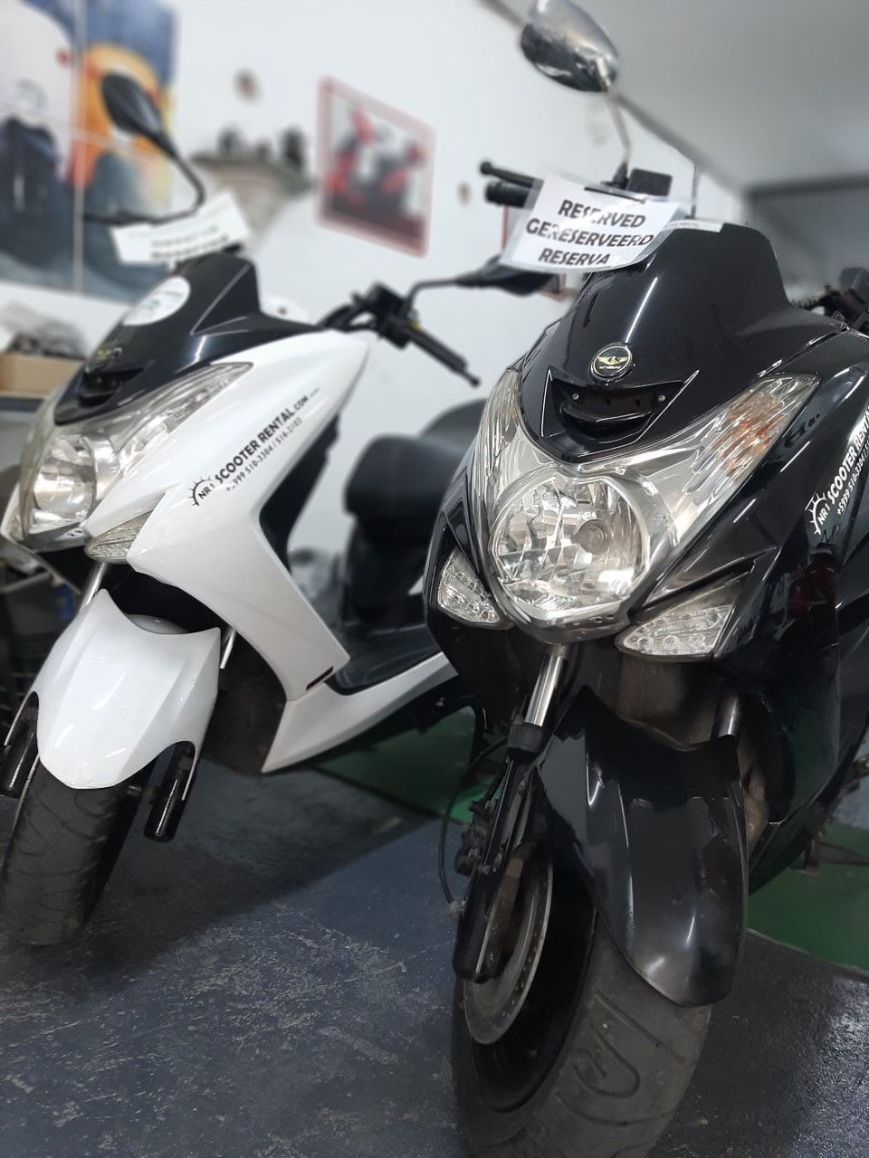 Model scooters NR1 Scooter rental Curacao