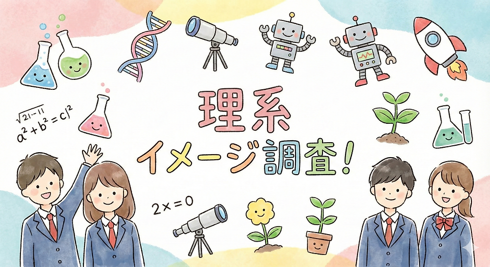 「理系は増えるべき」7割、一方で「忙しそう・男性が多そう」のイメージ強い結果に〜高校生3,104人 理系へのイメージ調査〜