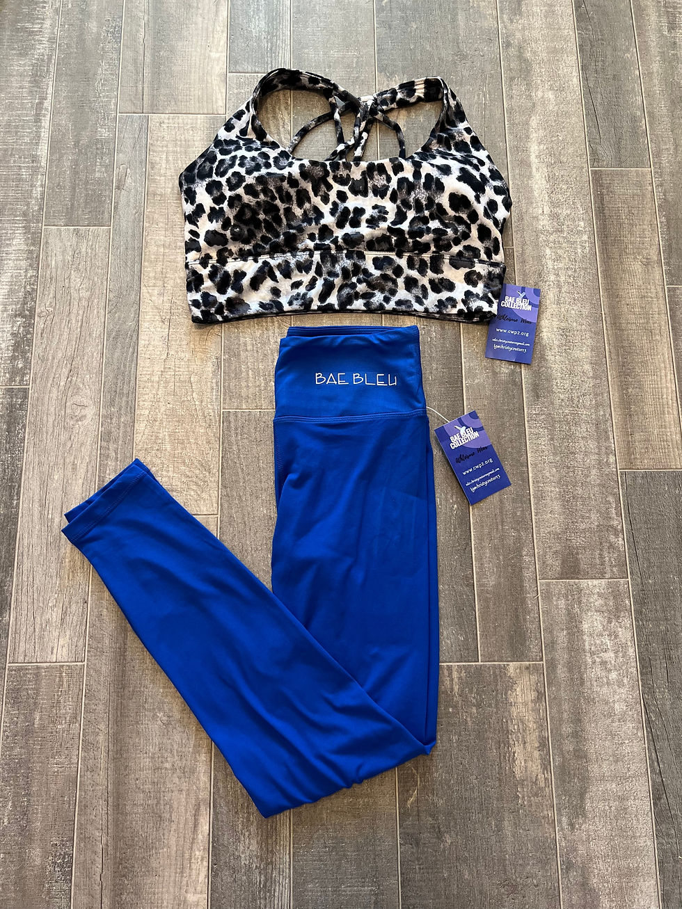 Thumbnail: (Plus) Strappy Sports Bra-Animal Print