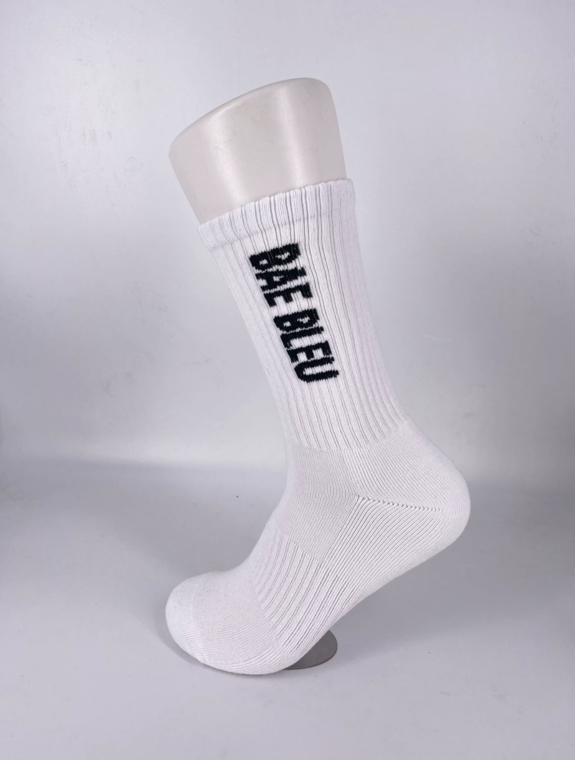 🧦 Bae Bleu™ Signature Crew Socks--Arctic Noir