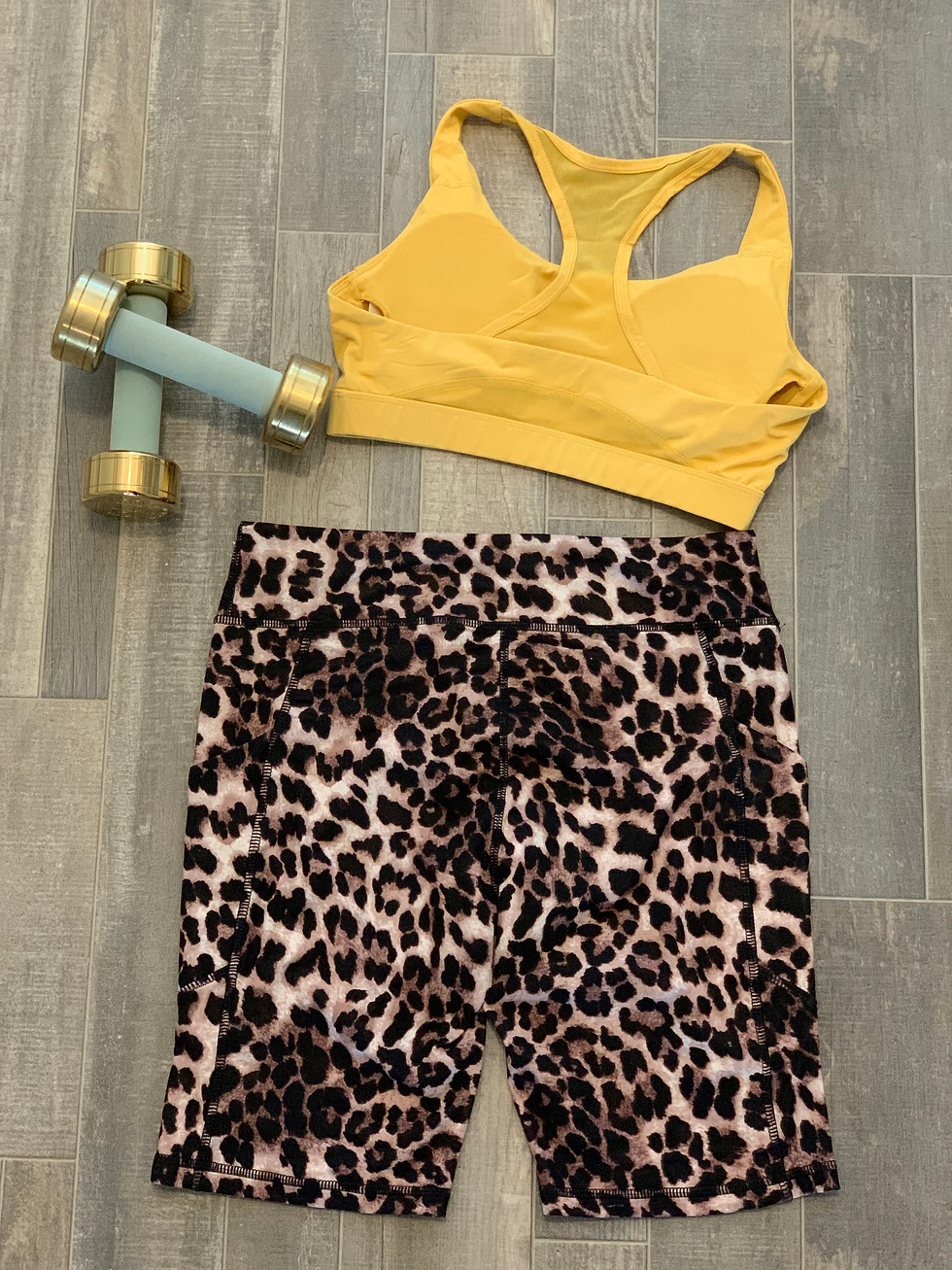 Thumbnail: 7"  Biker Shorts--Brown Leopard