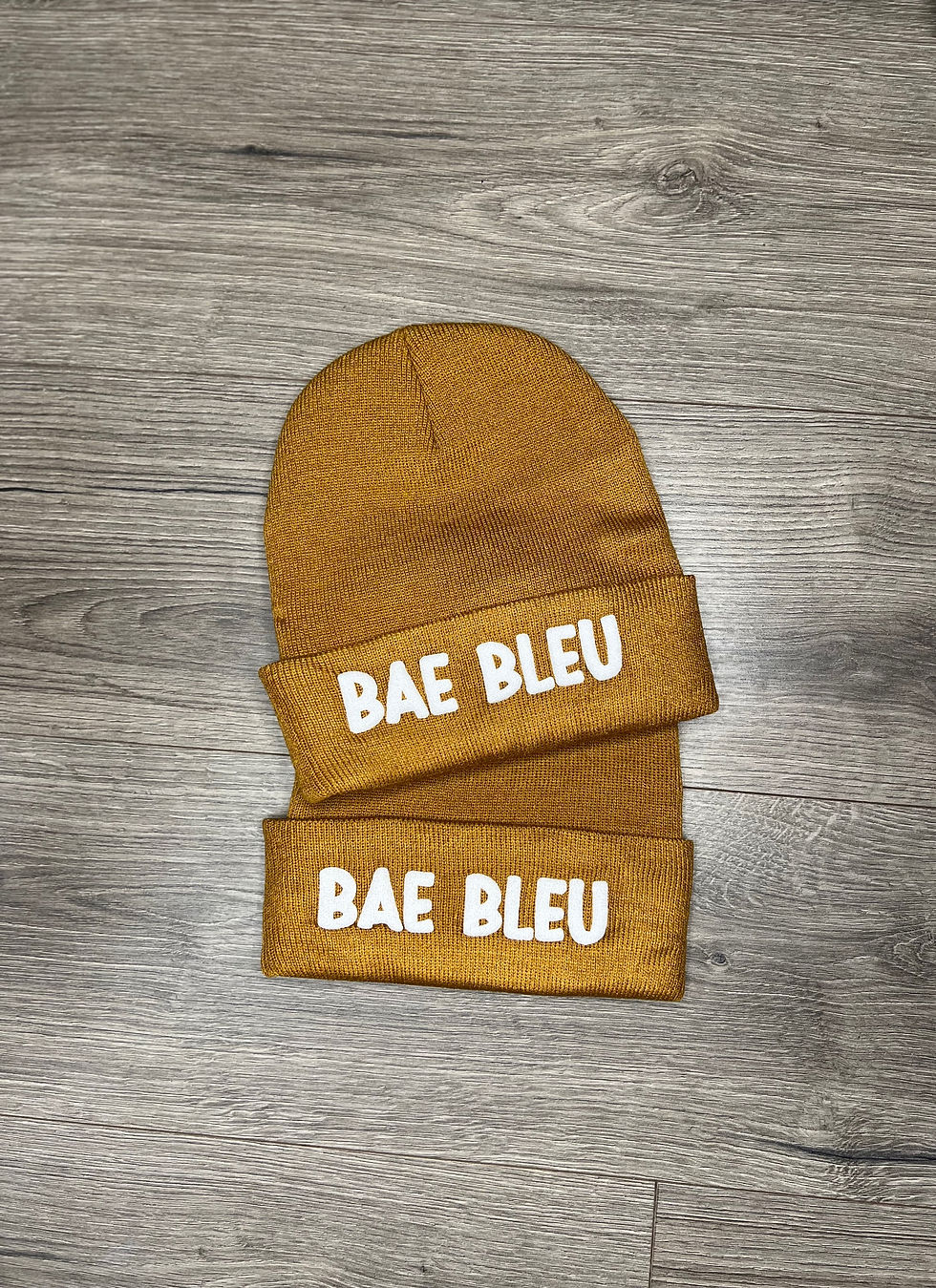 Thumbnail: Knit Cut Beanie--Brown
