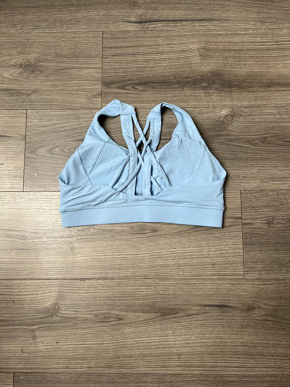 Thumbnail: Strappy Back Sports Bra--Sumthing Blu