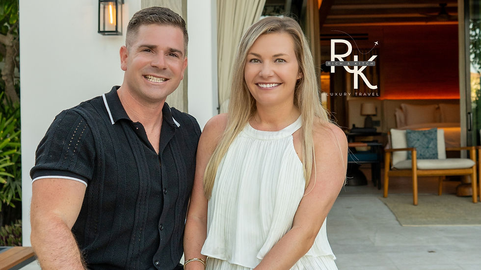 Rich & Kitch founders Kelsey and Richie Was, luxury travel advisors and consultants specia