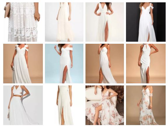 long white dresses for a bride-to-be