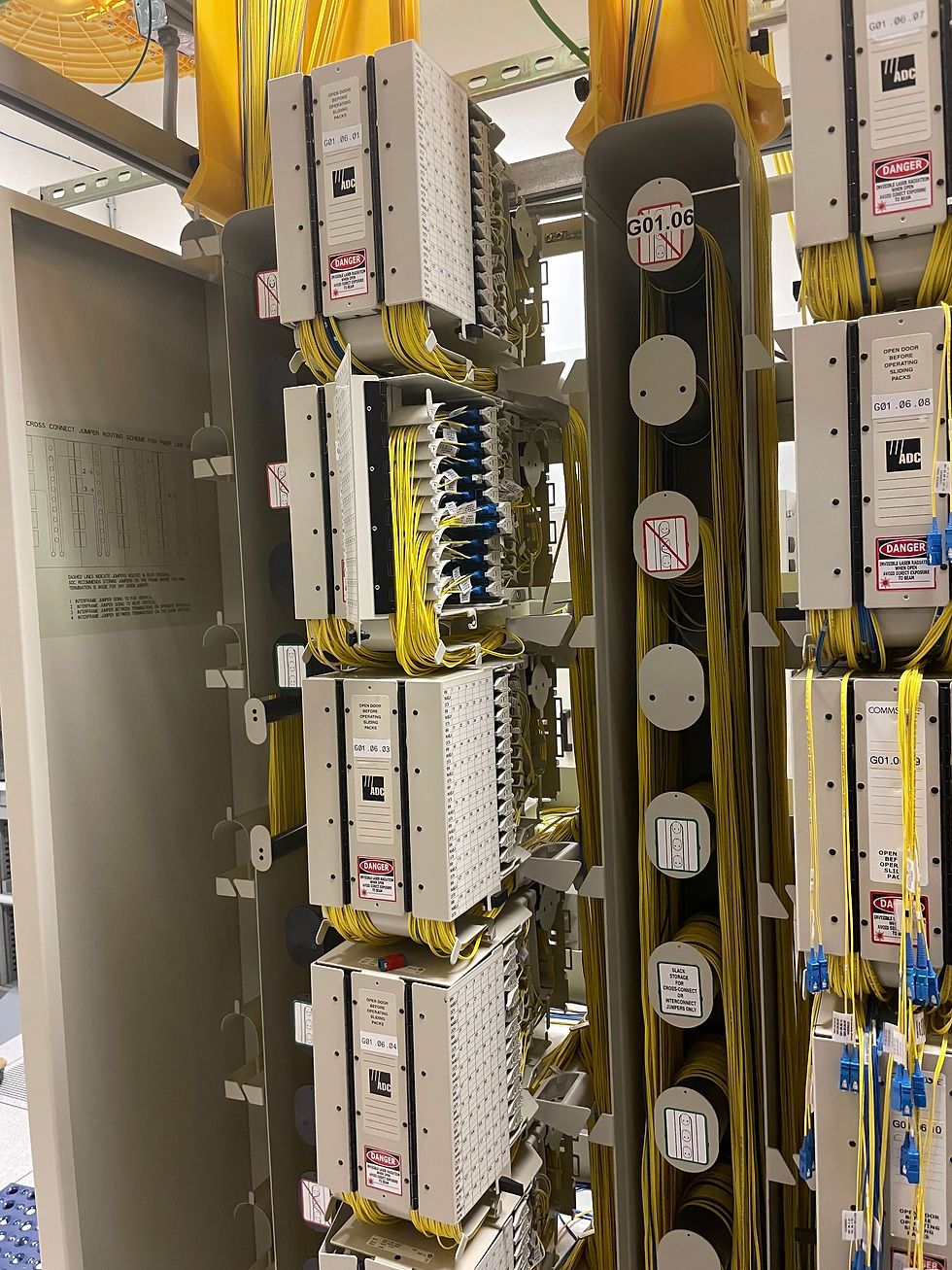 Various circuit boards at a customer's data center.