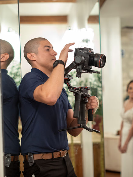 Vinson Valdez filming wedding