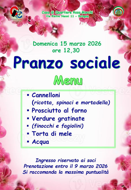 Pranzo soci del 15 marzo 2026